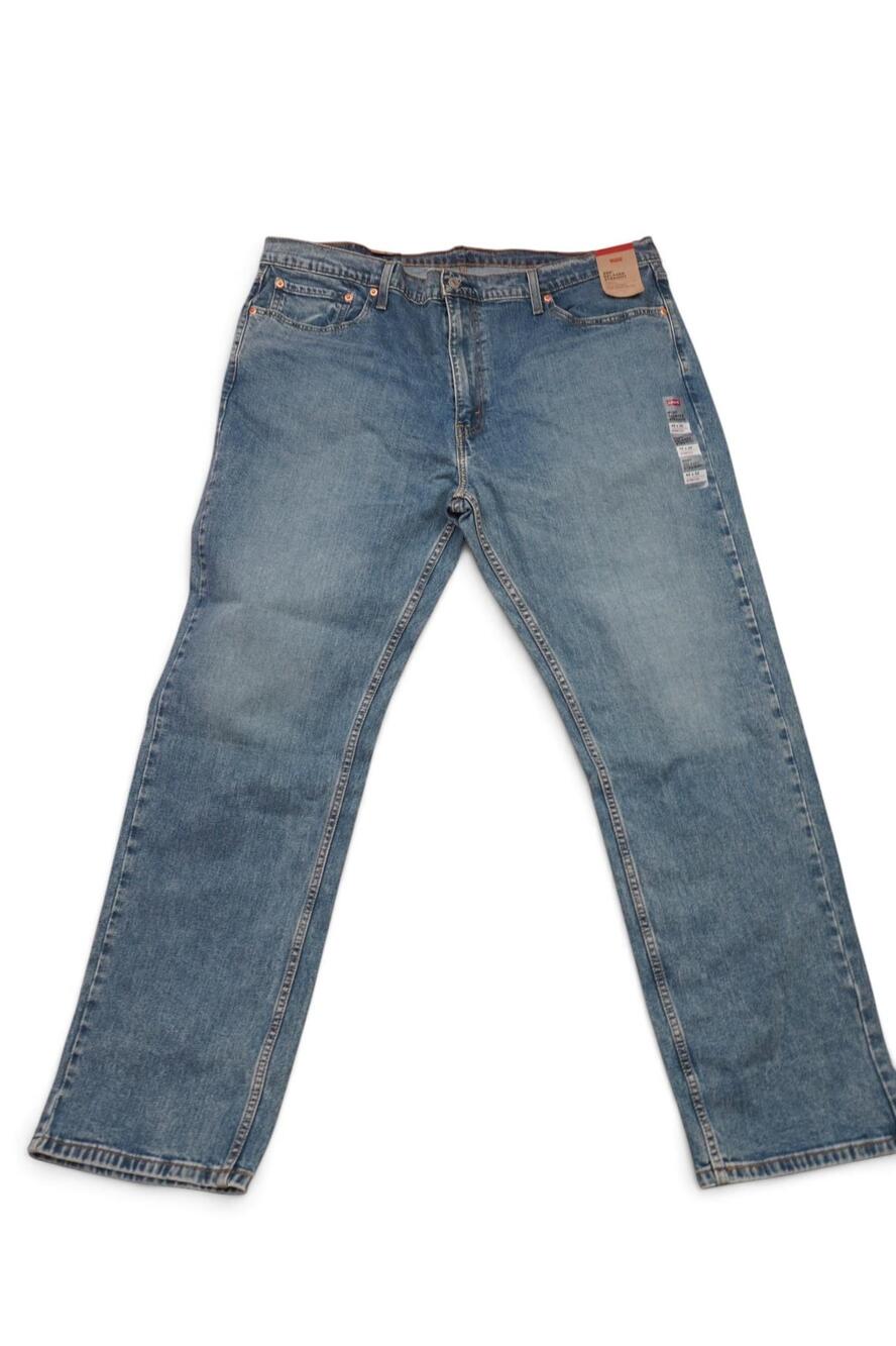 Levis 559 Jeans Mens 42x32 Blue Relaxed Straight Stretch Denim Medium Wash